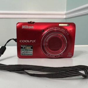 Nikon Coolpix S6300 Red 16 0Mp 10X Optical Zoom Vintage Compact Digital Camera Ox aG