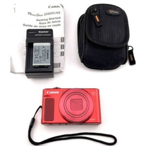Canon Powershot Sx620 Hs 20 2Mp Digital Camera Red 25X Zoom Wifi Mf qM