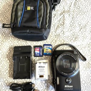 Nikon Coolpix S6900 Black 16 0Mp 12X Zoom Wifi Digital Camera Great Condition Ft kv