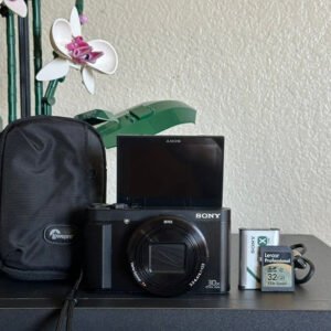Sony Cyber Shot Dsc Hx80 Digital Camera Black 18 2Mp Vlogging Compact Camera Ap tJ