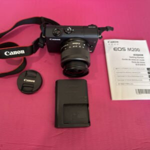 Canon EOS M200 Compact Mirrorless 4K Digital Camera w/EF-M 15-45mm Lens - Black