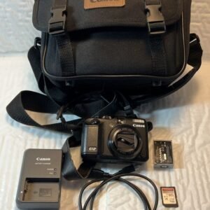 Canon PowerShot G12 10.0MP Digital Camera - Black Bundle.  *Lens Error - As/Is